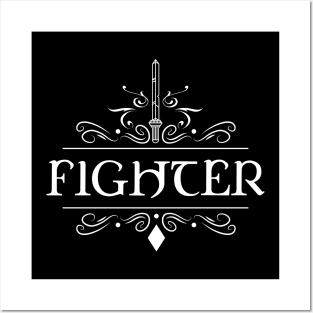 Fighter Character Class TRPG Tabletop RPG Gaming Addict Posters and Art